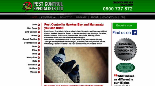 pestcontrolspecialistsnz.co.nz