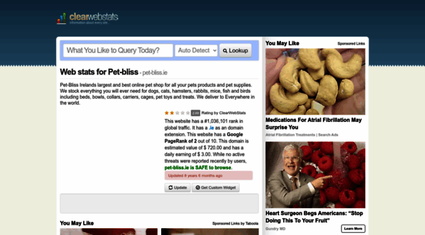 pet-bliss.ie.clearwebstats.com