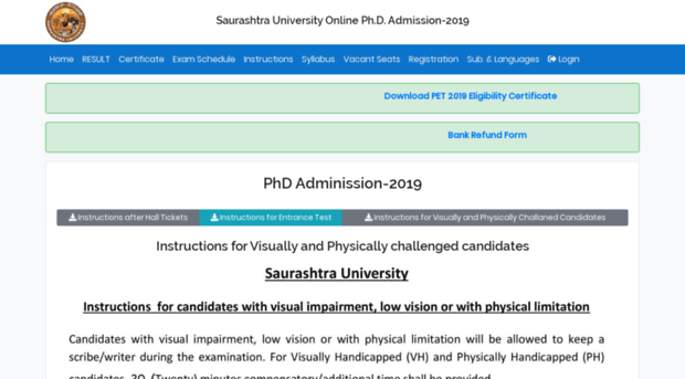 pet.saurashtrauniversity.edu