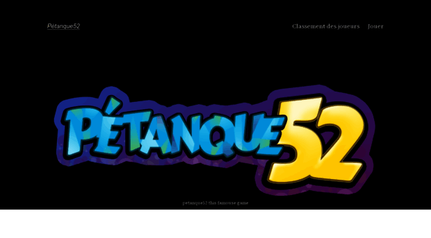 petanque52.com