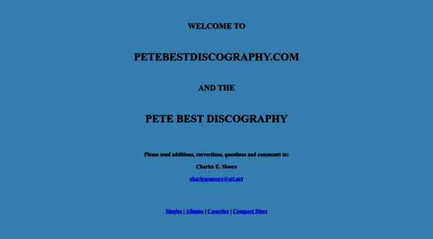 petebestdiscography.com