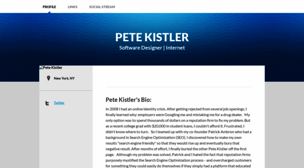 petekistler.brandyourself.com