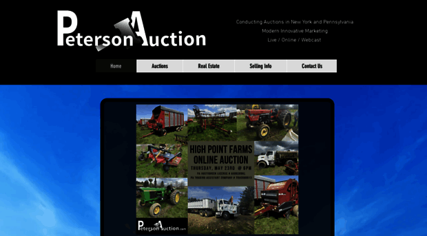 petersonauction.com