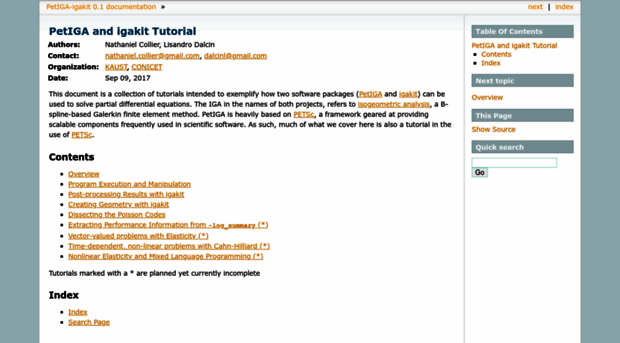 petiga-igakit.readthedocs.org
