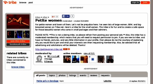 petitewomen.tribe.net