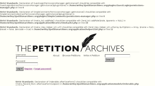 petitionarchives.org