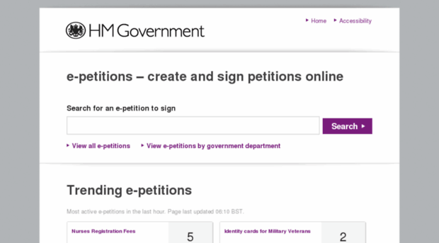 petitions.pm.gov.uk