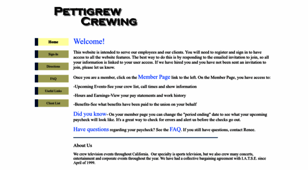 pettigrewcrewing.com