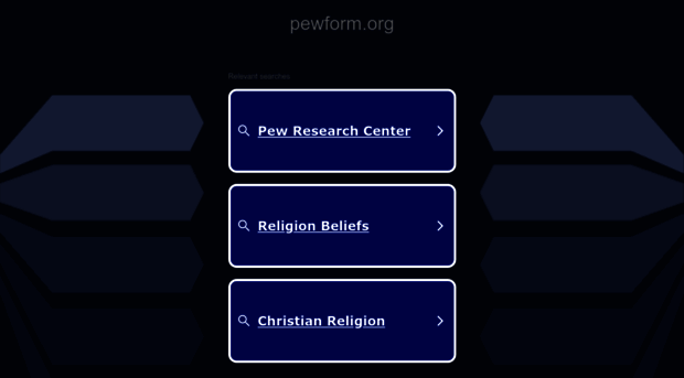 pewform.org