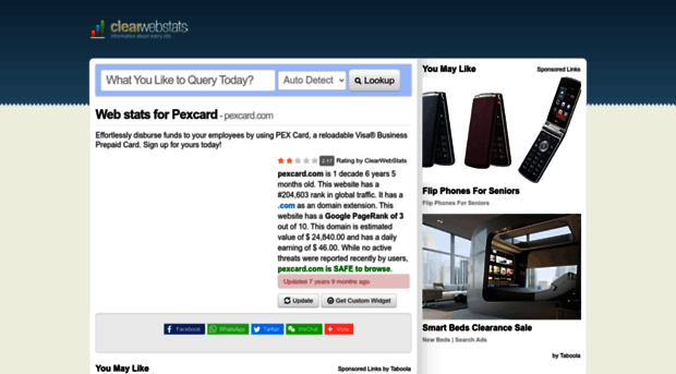 pexcard.com.clearwebstats.com