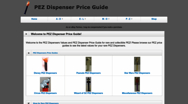 pezdispenserpriceguide.com