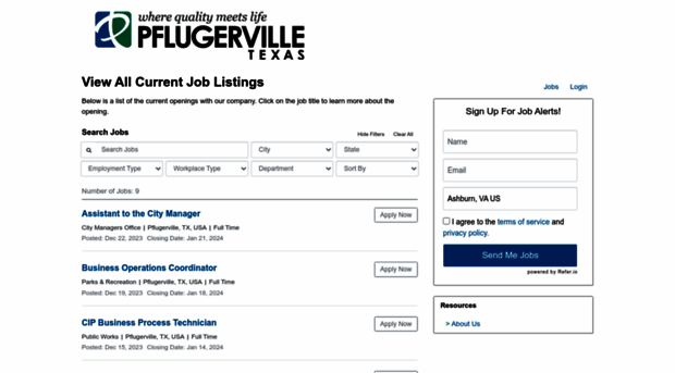pflugervilletx.applicantpool.com