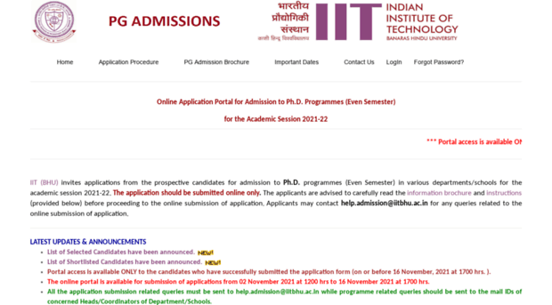 pgadmission.iitbhu.ac.in