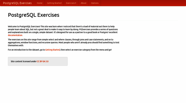 pgexercises.com