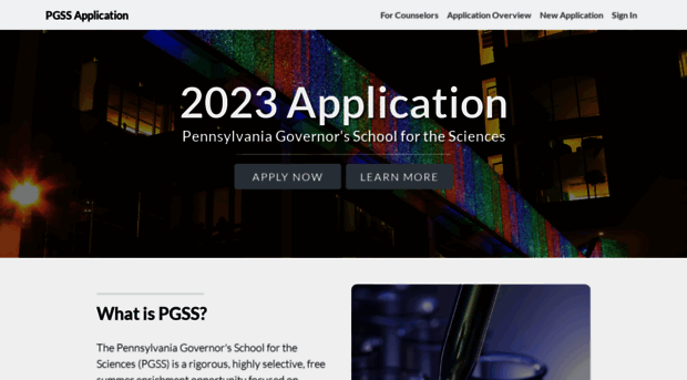 pgss-applications.pa-gov-schools.org