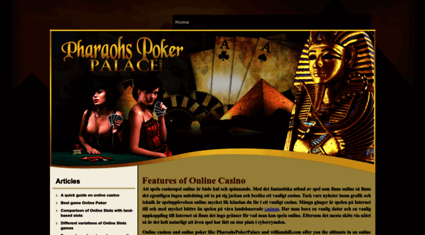 pharaohspokerpalace.com