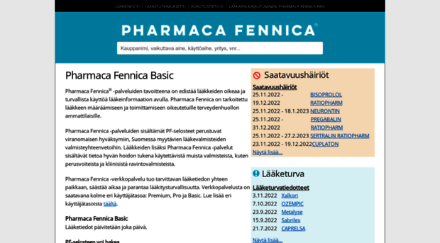 pharmacafennica.fi