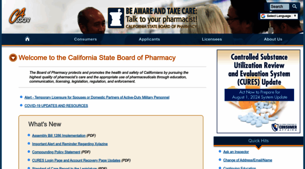 pharmacy.ca.gov