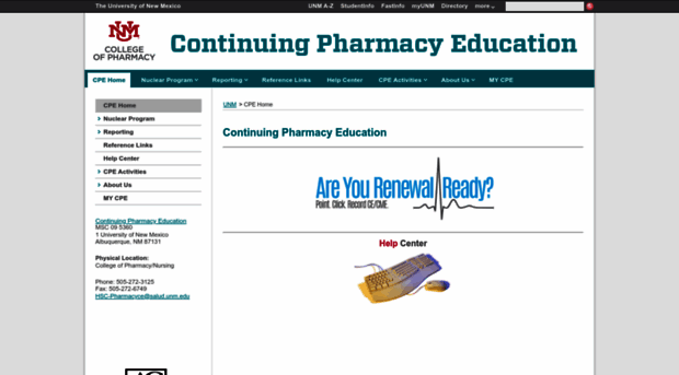 pharmacyce.unm.edu