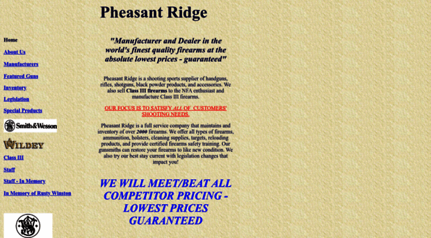 pheasantridgeguns.com