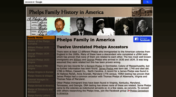 phelpsfamilyhistory.com