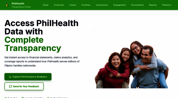 philhealth.open.gov.ph - PhilHealth Transparency Portal - Phil Health Open