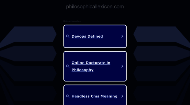 philosophicallexicon.com