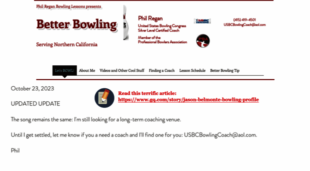 philreganbowlinglessons.com