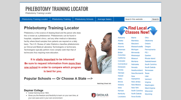 phlebotomytraininglocator.com