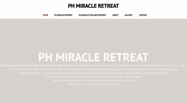 phmiracleretreat.com