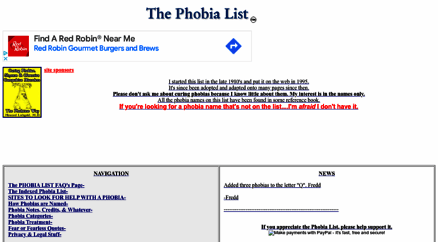 phobialist.com