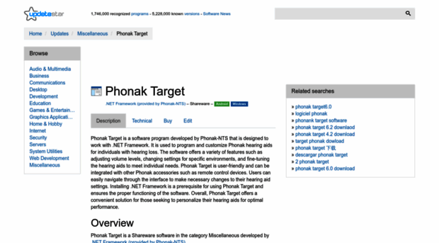 phonak-target.updatestar.com