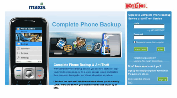 phonebackup.maxis.com.my