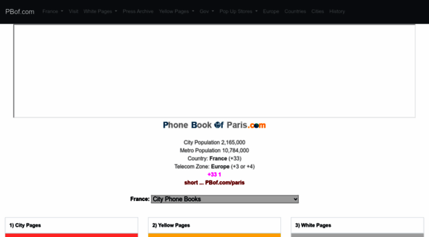 phonebookofparis.com