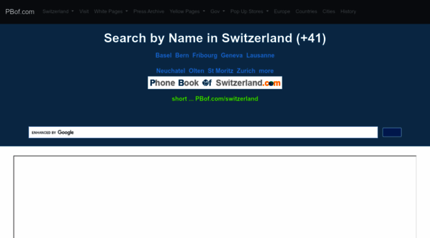 phonebookofswitzerland.com