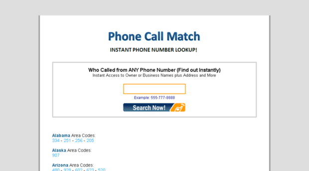 phonecallmatch.com