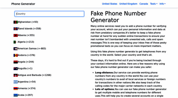 phonegenerator.net