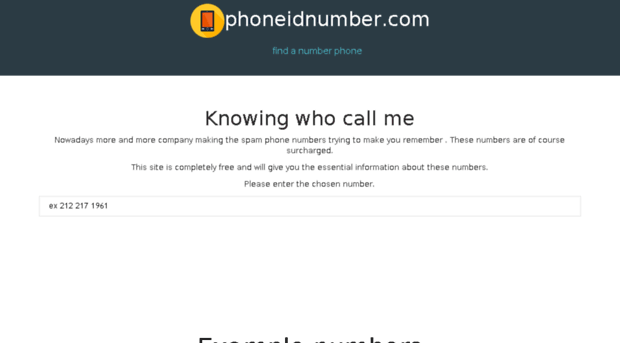phoneidnumber.com