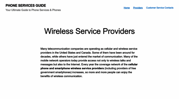 phoneservicesguide.com