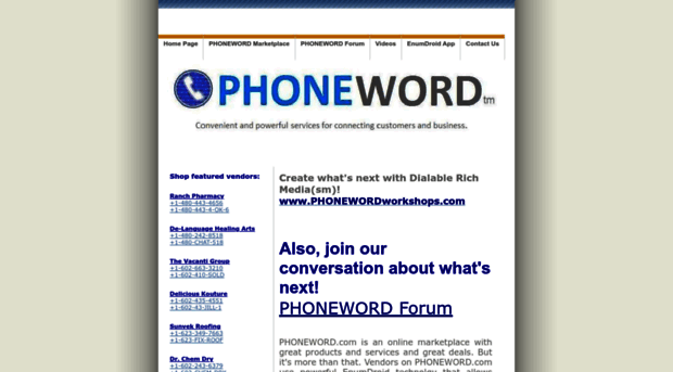 phoneword.com