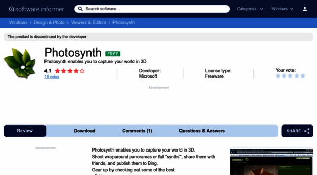 photosynth.software.informer.com