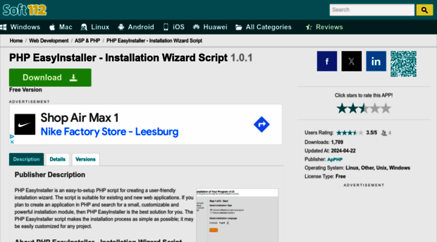 php-easy-installer-installation-wizard-script.soft112.com