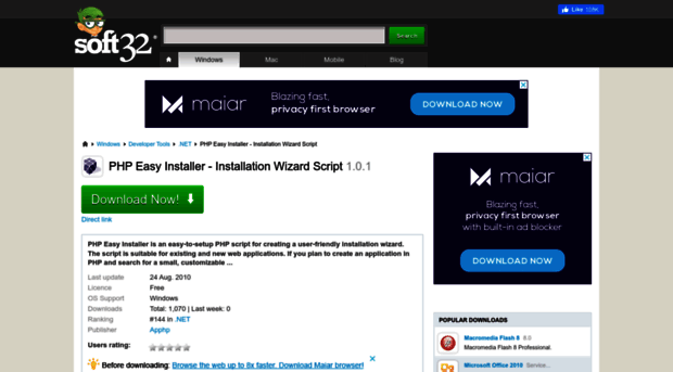 php-easy-installer-installation-wizard-script.soft32.com