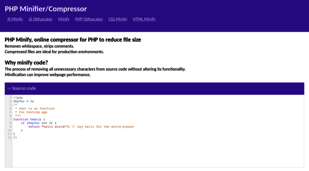 php-minify.com