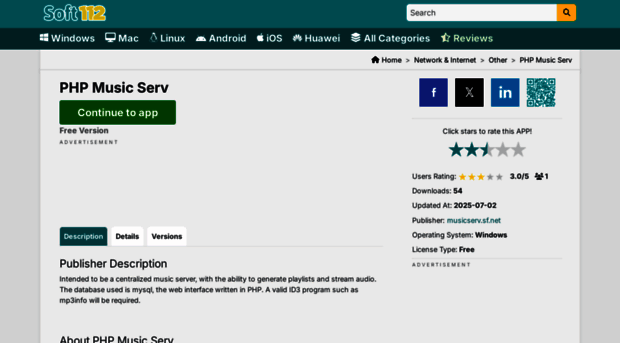 php-music-serv.soft112.com