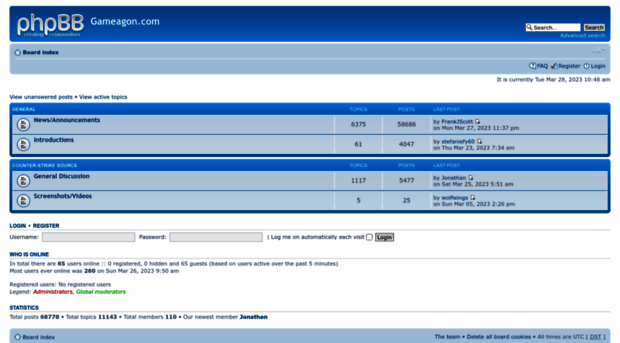 phpbb.gameagon.com