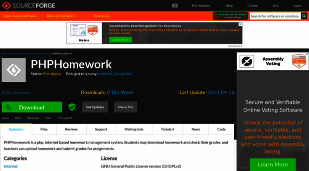 phphomework.sourceforge.net