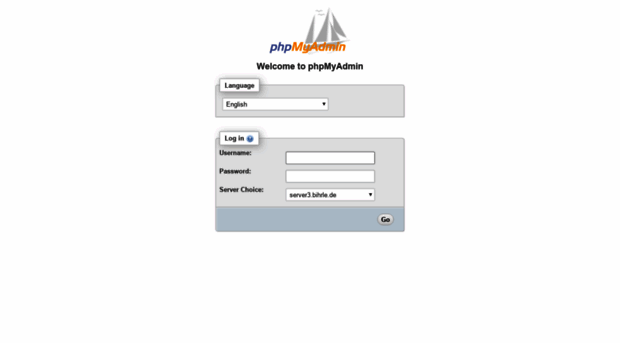 phpmyadmin.bihrle.de