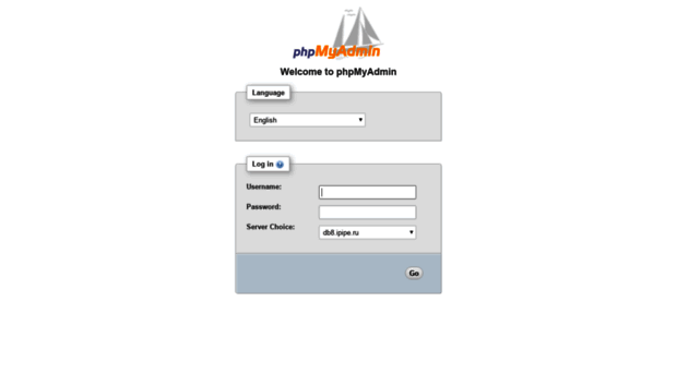 phpmyadmin.ipipe.ru