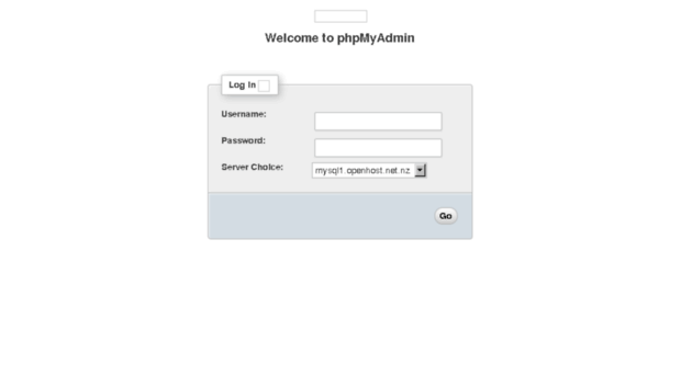 phpmyadmin.openhost.net.nz
